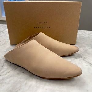 Laureen Manoogian / Raw Fold Mule / Cream / Size 40